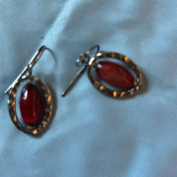 Faux Jeweled Dangle Earrings - Picture 1 of 3